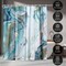 Americanflat 71" x 74" Shower Curtain, Marble Petroleum Ii by PI Creative Art